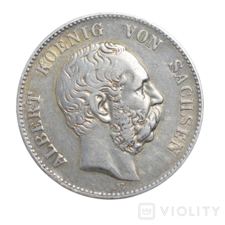 2 марки Король Альберт Саксонський 1901 Німеччина