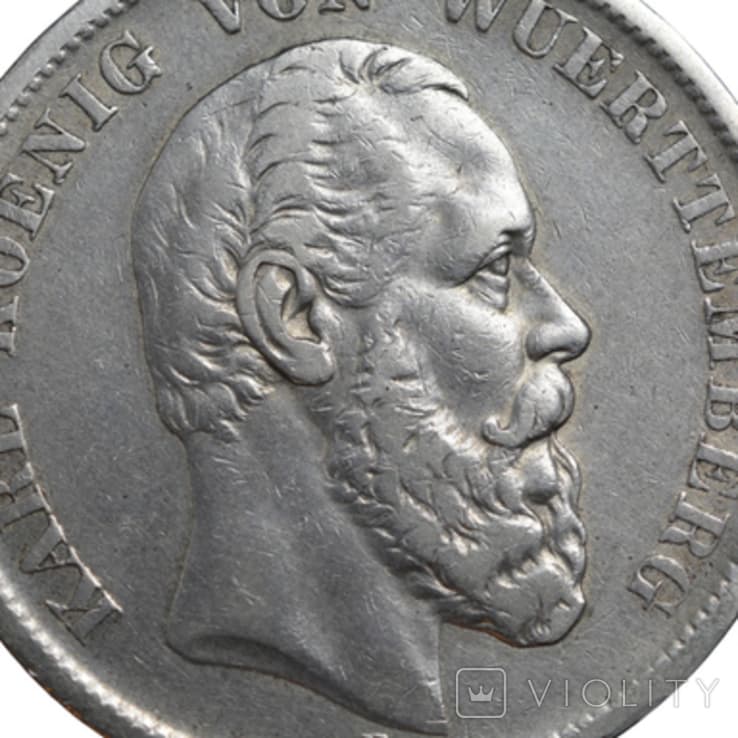 2 марки Вюртемберг, Німецька імперія, 1913 рік.
