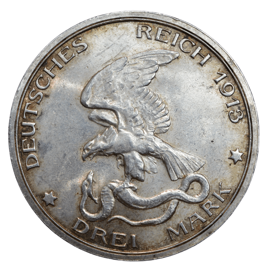 3 марки Пруссія 1913 Німеччина