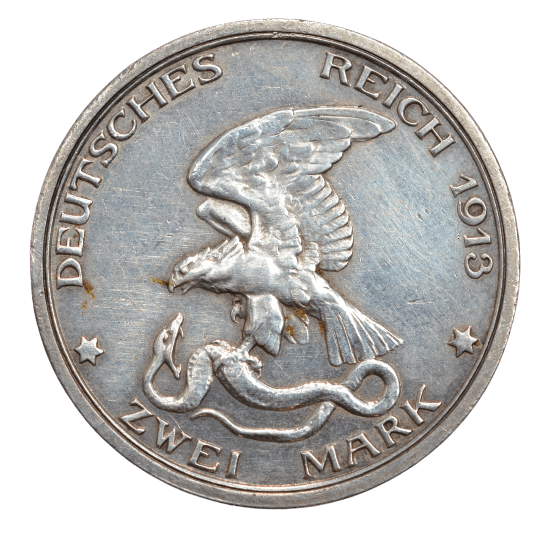 Срібна 3 марки, Німеччина. Битва народів, 1913.