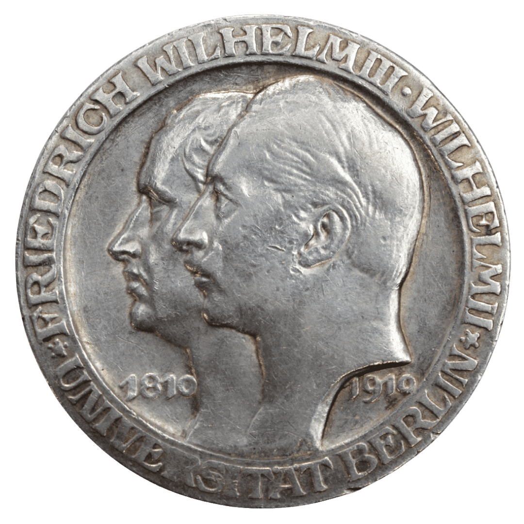 3 марки, 100 років Берлінському університету, 1910 
тираж 200 000