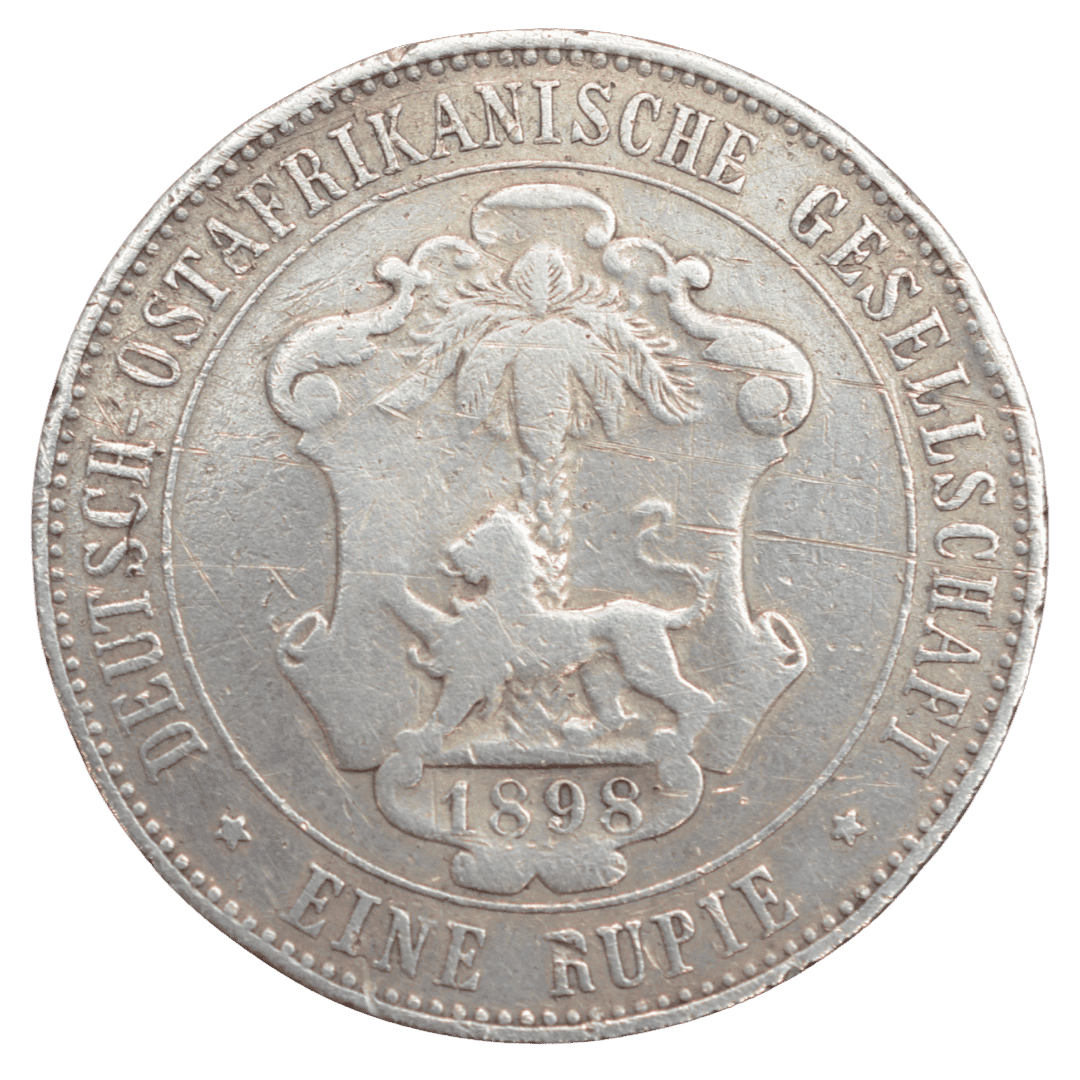 Срібна 1 рупія, Німецька Східна Африка, 1898. Тираж 357 000. — фото 2