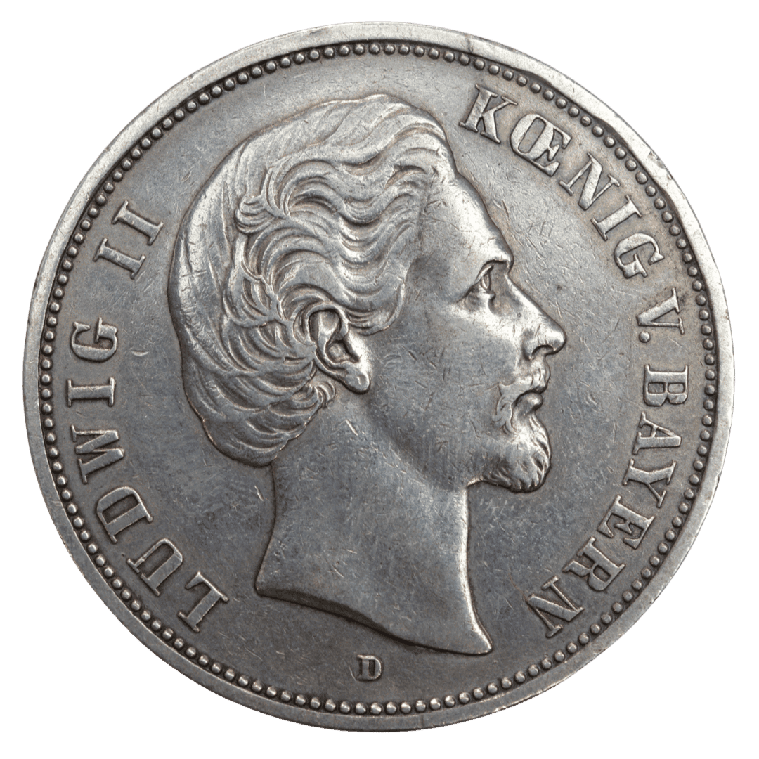 5 марок Людвіг II 1876 Німеччина