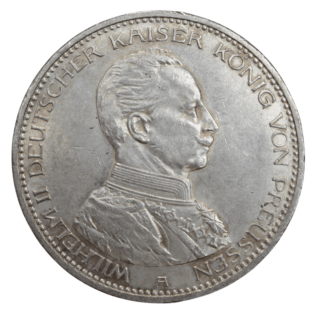 Срібна 5 марок, Німеччина (A, Берлін), 1914. Вільгельм II.