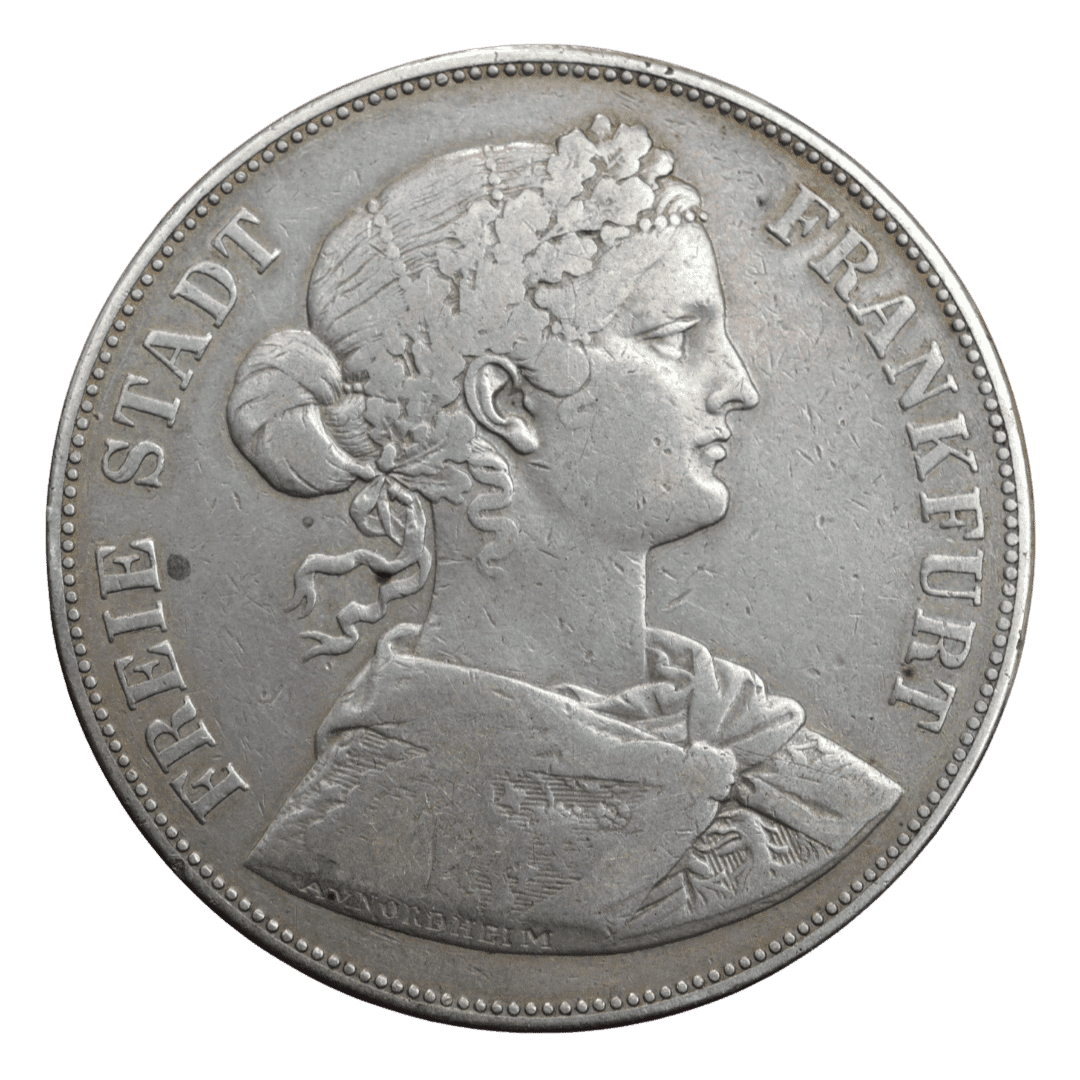 Срібна 2 талери, Франкфурт, 1861. Марія.