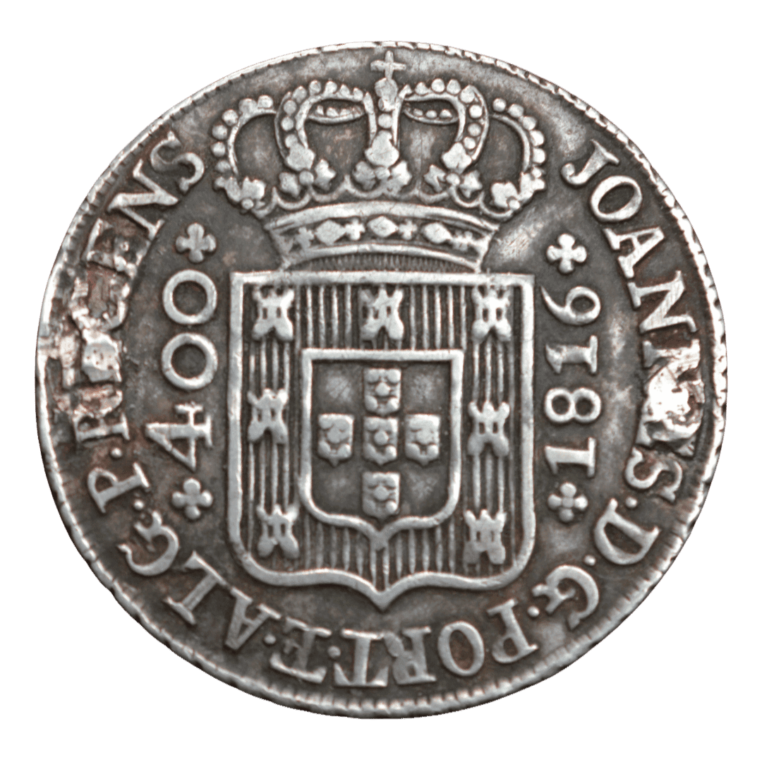 Срібна монета 400 рейсів, Португалія, 1834. Жуан VI.
