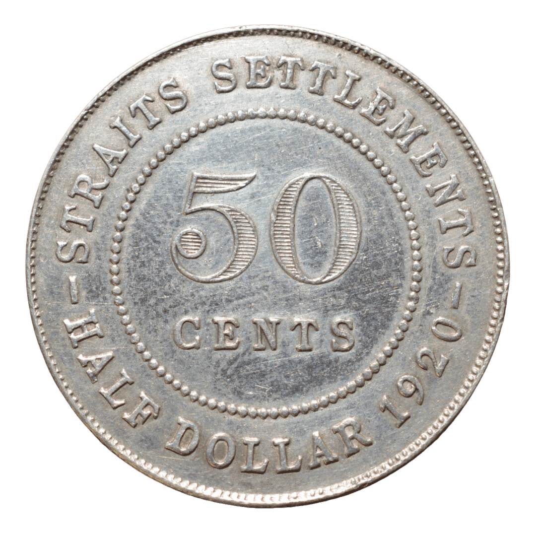 50 центов Half Dollar 1920 Стрейтс-Сеттлментс — фото 2