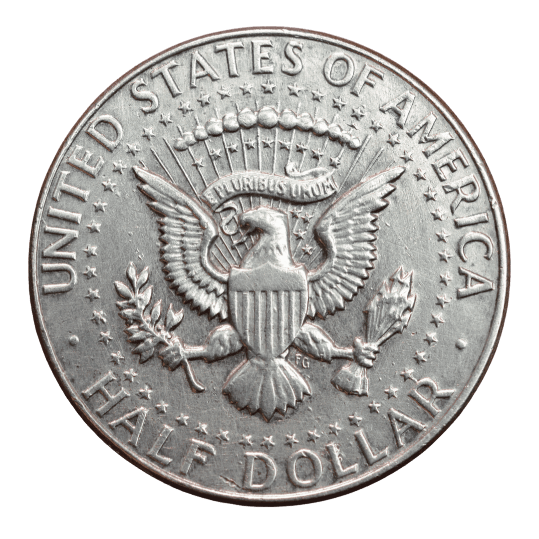 ½ доллара (Half Dollar) Джон Ф. Кеннеди — так называемый Kennedy Half Dollar. — фото 2