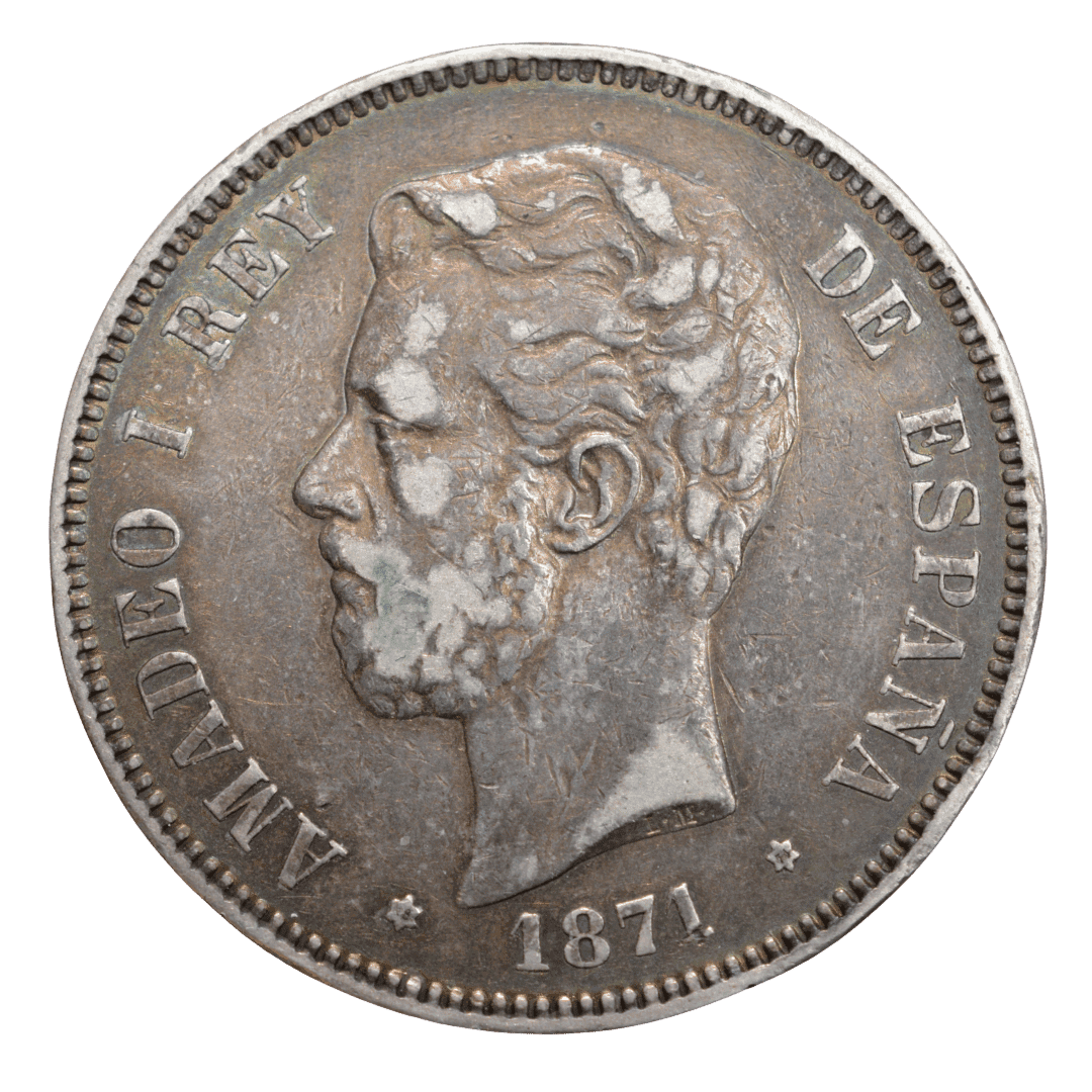 5 песет Іспанія 1874