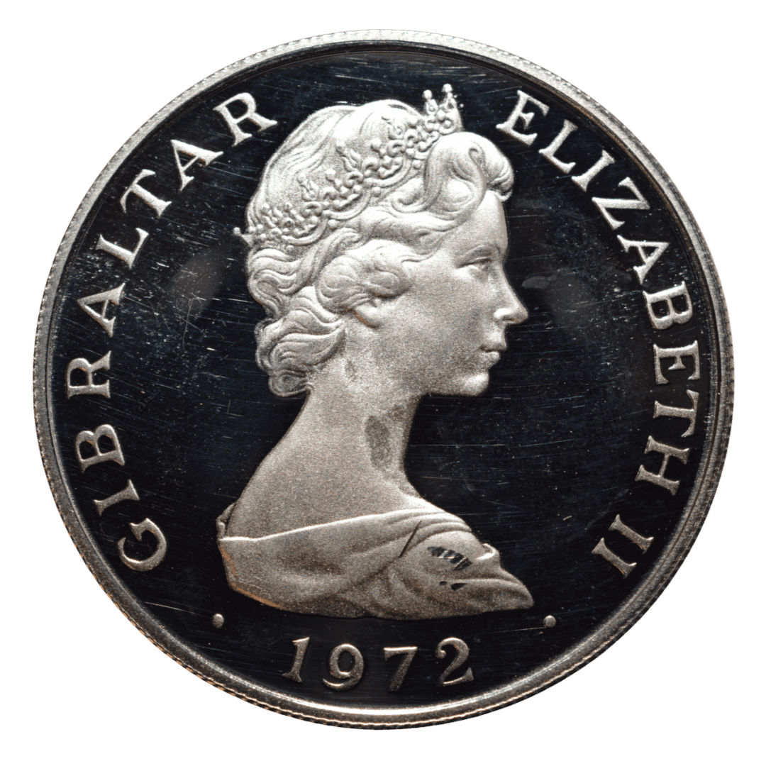 25 New Pence Пам’ятна монета 1972 Гібралтар