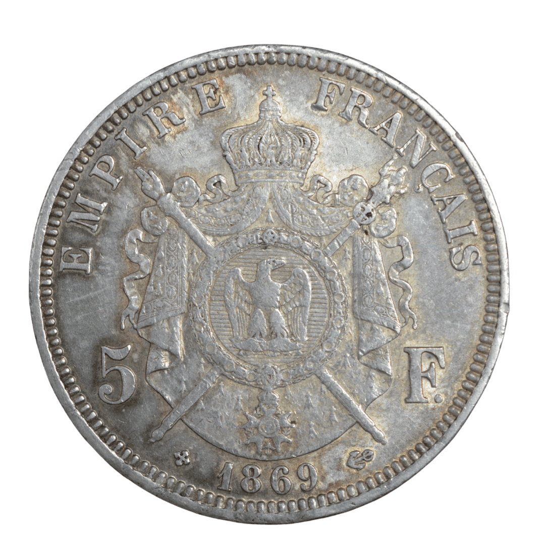 5 франков 1869 ВВ Наполеон 3