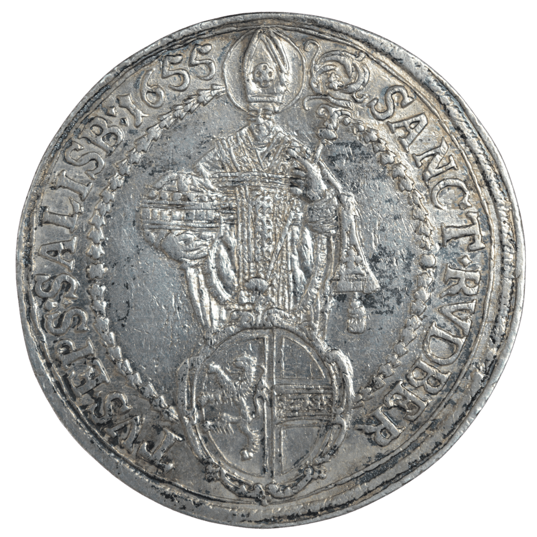 1 талер Зальцбург 1655 Священна Римська імперія — фото 2