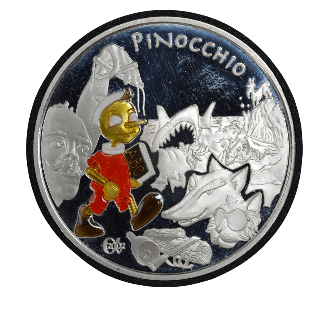 1,5 євро Піноккіо срібло