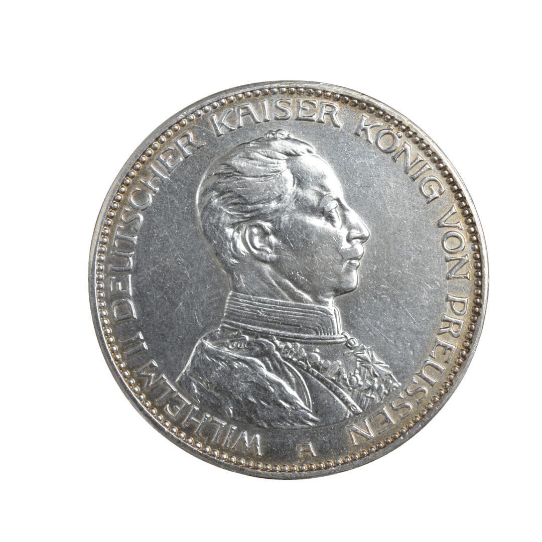 KM# 538, J# 113, N# 26642; Silver 16.65 g.; Wilhelm II; Berlin Mint; AUNC — фото 2