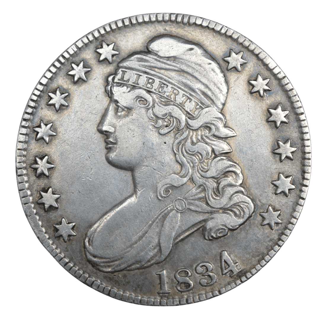 50 центів Capped Bust Half Dollar 1835 США — фото 2