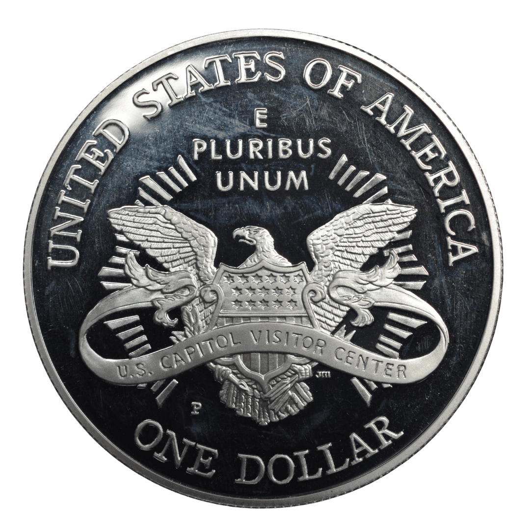 1 доллар (Commemorative Silver Dollar)
США
Филадельфия (P)
серебро 0.900 (MS/BU по фото)
26.73 г + 24.057 г чистого серебра (ASW 0.7734 oz)
mint=35 380🔥🔥🔥
Памятная монета к 200-летию первого заседания Конгресса в Капитолии (1800–2000) и открытию Центра для посетителе
2001 год, относительно редкая для современных коммеморативов США (один из самых низкотиражных выпусков, rarity index высокий по Red Book/Numista) — фото 2