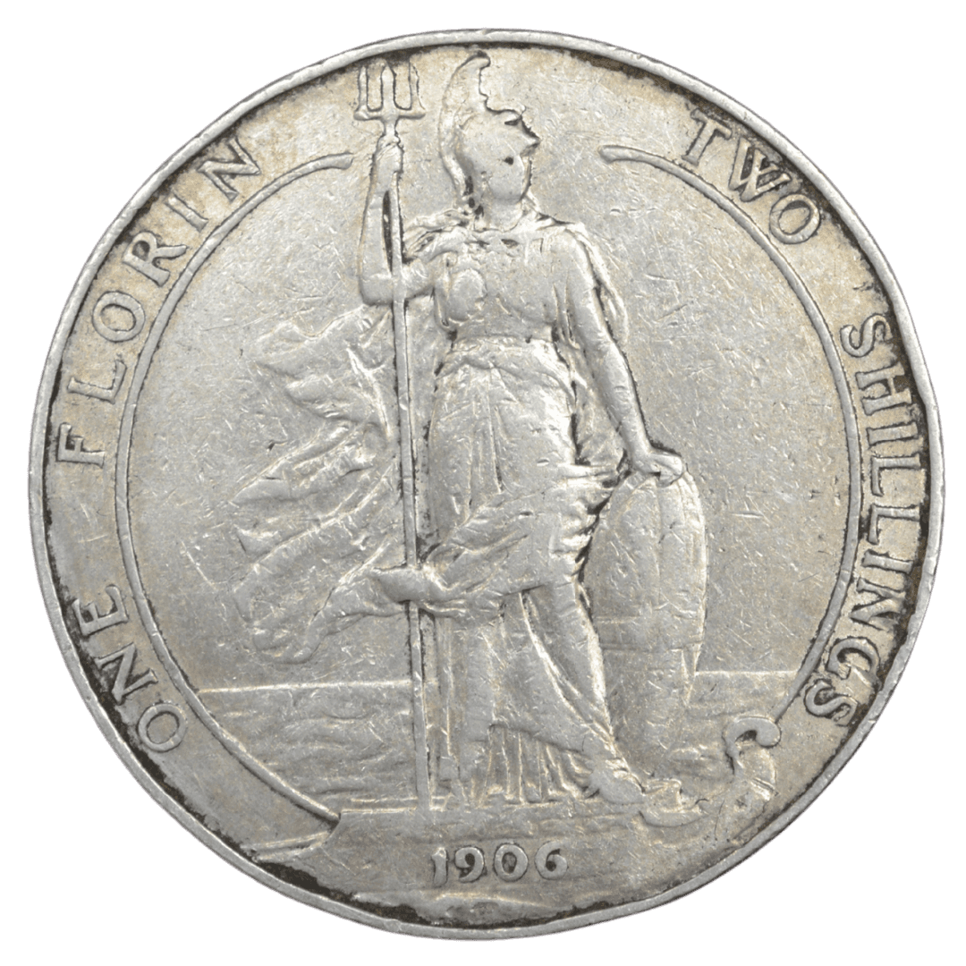 1 флорин Standing Britannia 1906 Великобританія