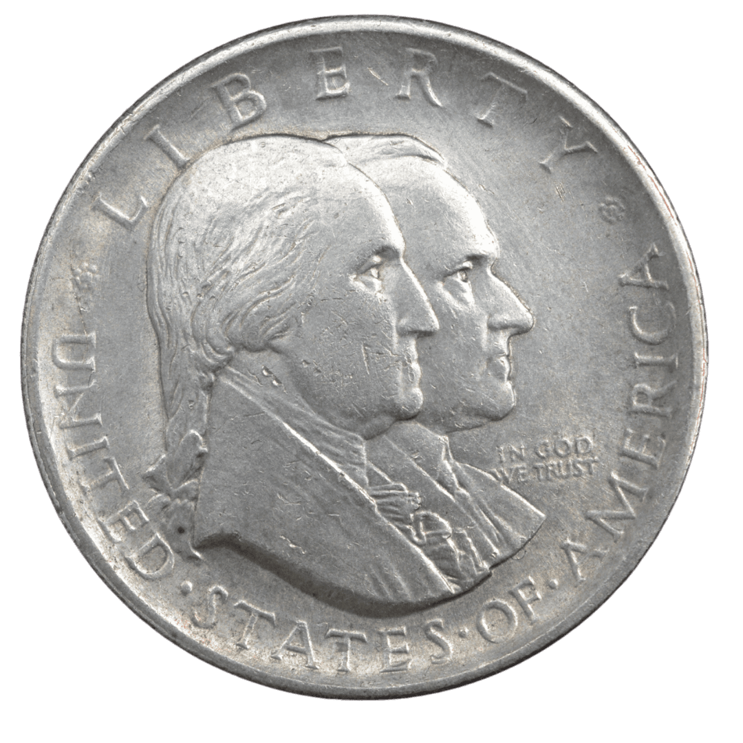 ½ доллара (Sesquicentennial Half Dollar)
США
Филадельфия (без марки)
серебро 0.900 (VF по фото)
12.5 г + 11.25 г чистого серебра (ASW 0.3617 oz)
MINT=140 558
Памятная монета к 150-летию Декларации независимости США (1776–1926); единственная американская коммеморативная монета с портретами сразу двух президентов — Джорджа Вашингтона и Кэлвина Кулиджа
Украина (Violity): 2500–5500 грн, Европа/eBay: 70–160 USD (VF)
1926 год, относительно редкая (один из самых низкотиражных ранних коммеморативов США, rarity index ~34 по Red Book/Krause) — фото 2