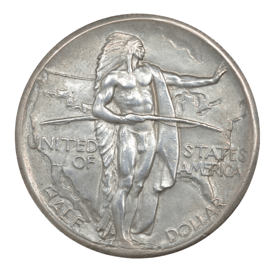 ½ доллара (Oregon Trail Memorial Half Dollar)
США
Филадельфия (без марки)
серебро 0.900 (VF по фото)
12.5 г + 11.25 г чистого серебра (ASW 0.3617 oz)
MINT=47 955🔥
Первая и одна из самых красивых монет в долгой серии (1926–1939), посвящённой пионерам Oregon Trail; дизайн Джеймса Эрла Фрейзера и Лауры Гардин Фрейзер
Украина (Violity): 3500–7500 грн, Европа/eBay: 90–220 USD (VF)
1926 год, относительно редкая (один из самых низкотиражных ранних коммеморативов США, rarity index ~34 по Red Book/Krause) — фото 2