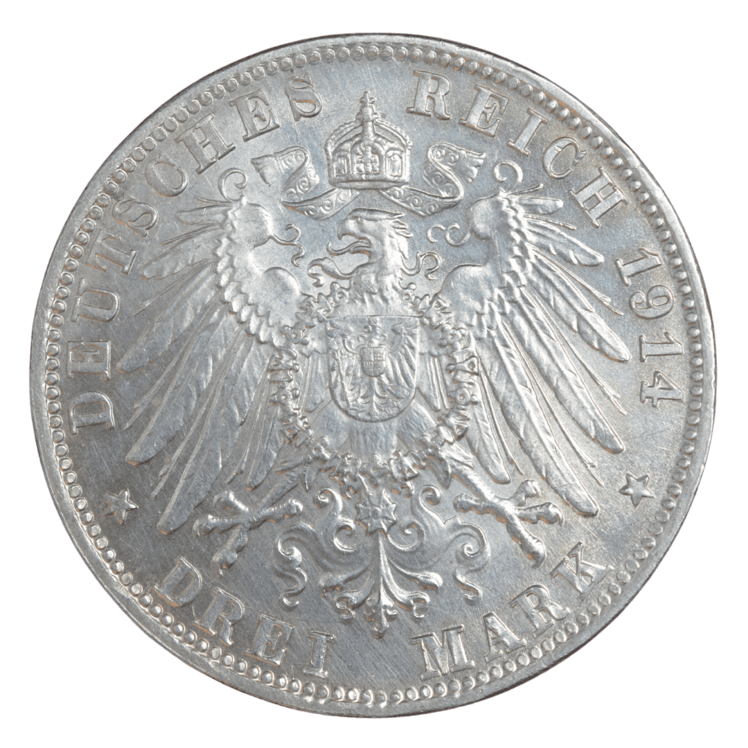 3 марки Баварія 1914 Німеччина