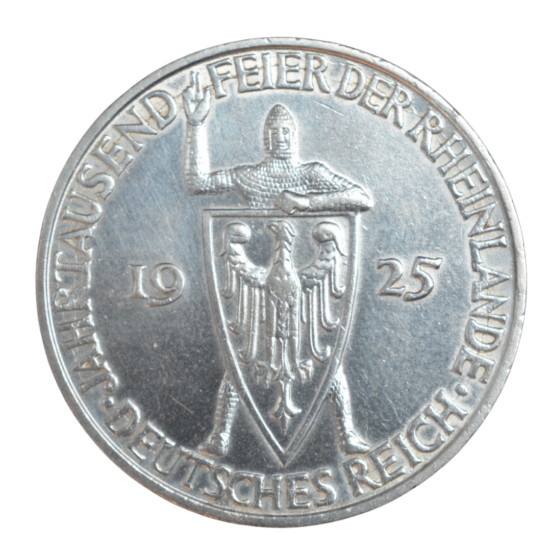 3 рейхсмарки Пам’ятна монета 1925 Німеччина — фото 2