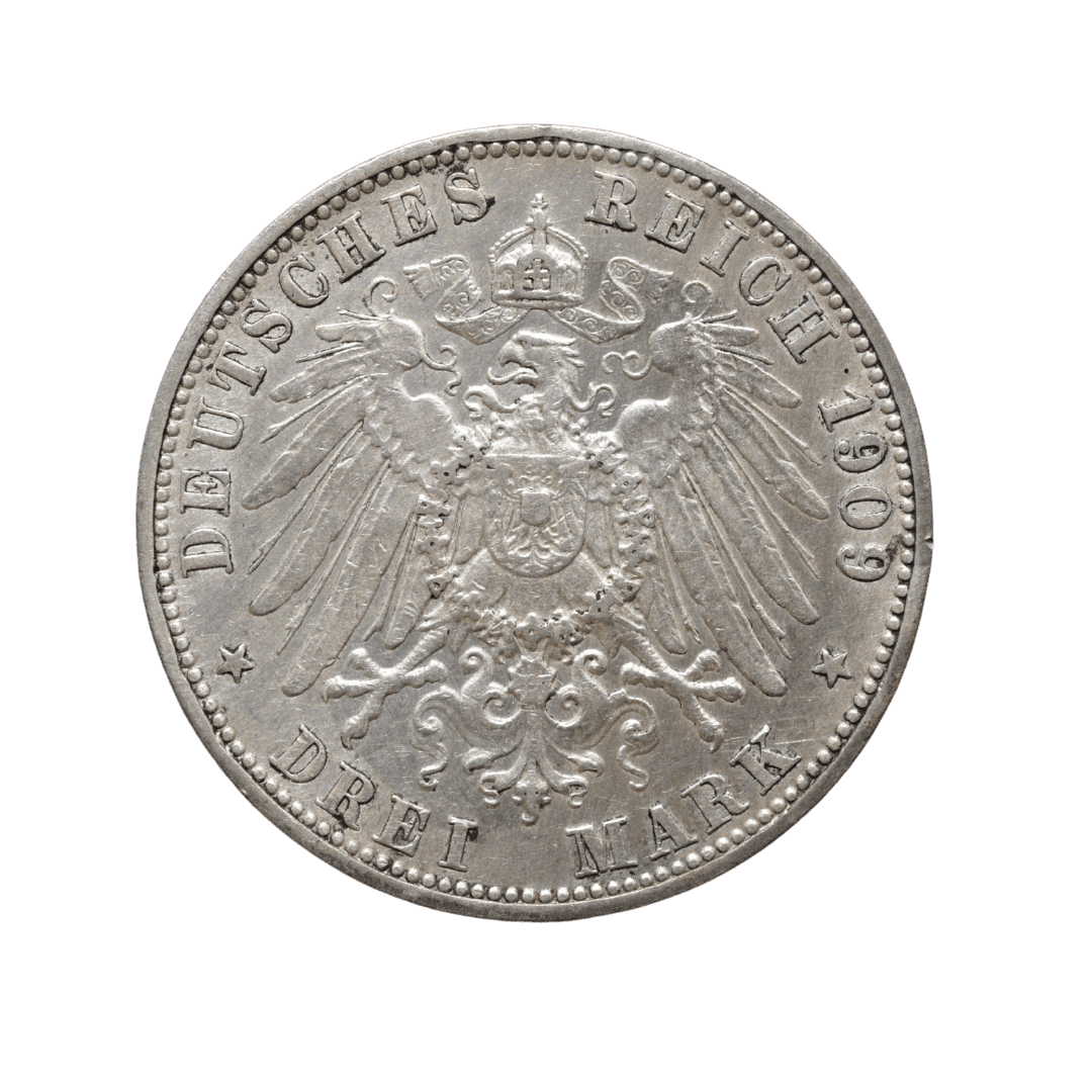 3 марки Вюртемберг 1909 Німеччина