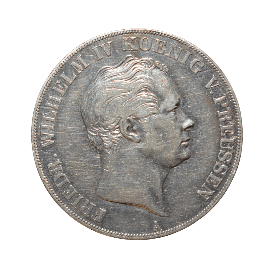 2 талери Срібна монета 1857 Пруссія