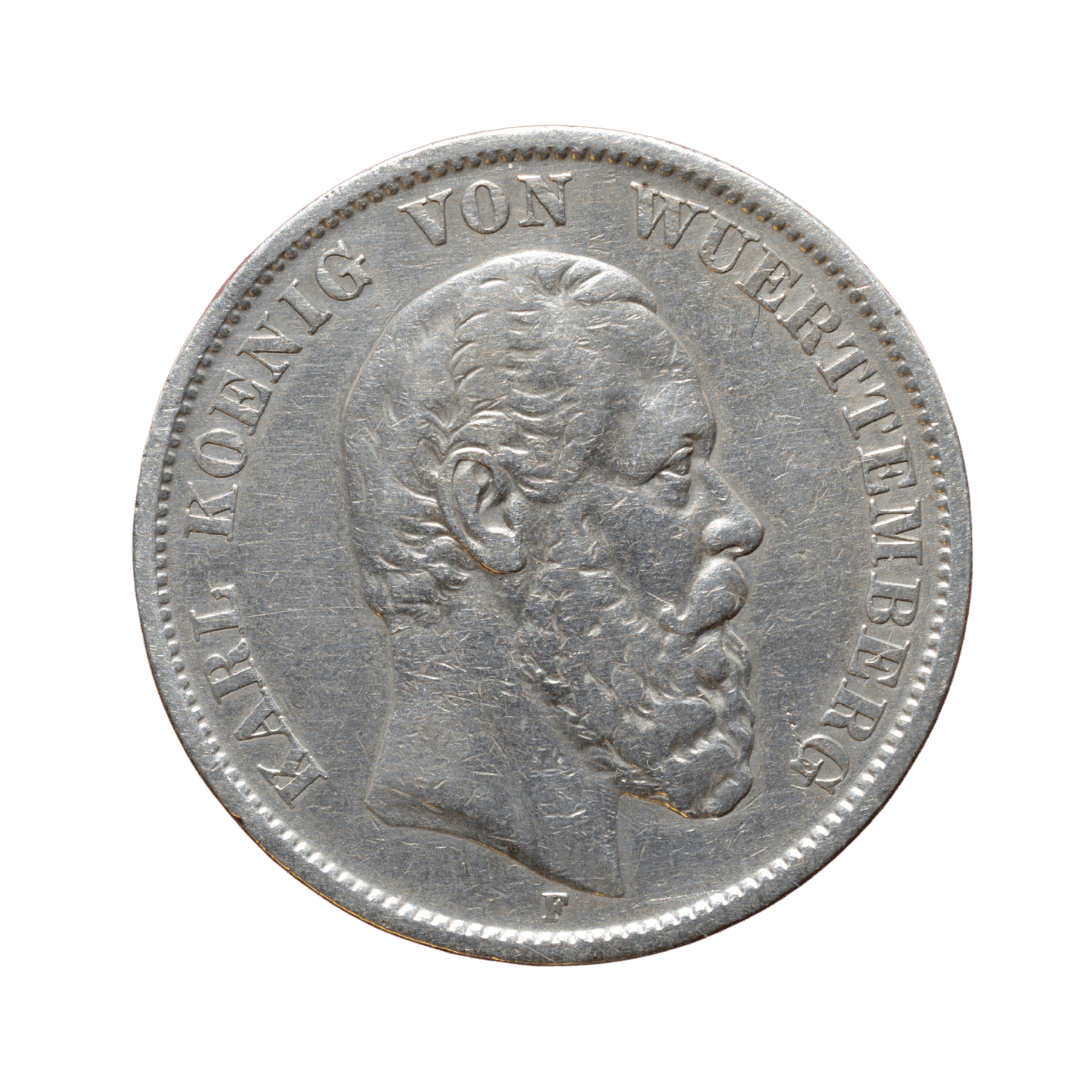5 марок Срібна монета 1875 Німецька імперія