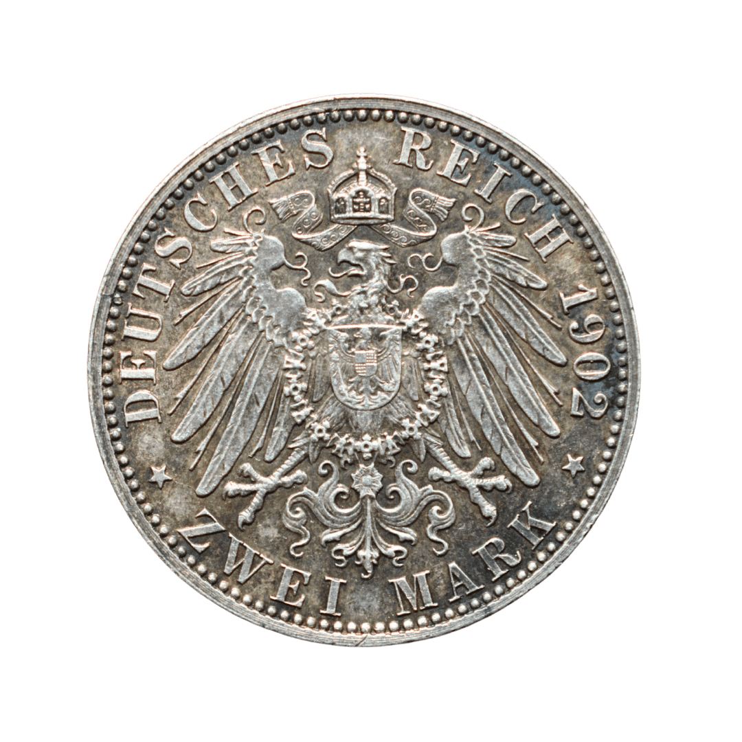2 марки Пам’ятна монета 1902 Німеччина