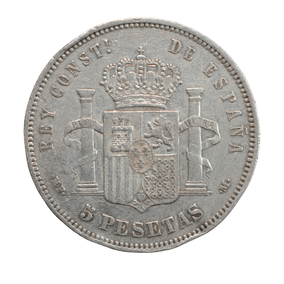 5 песет Альфонсо XIII 1889 Іспанія