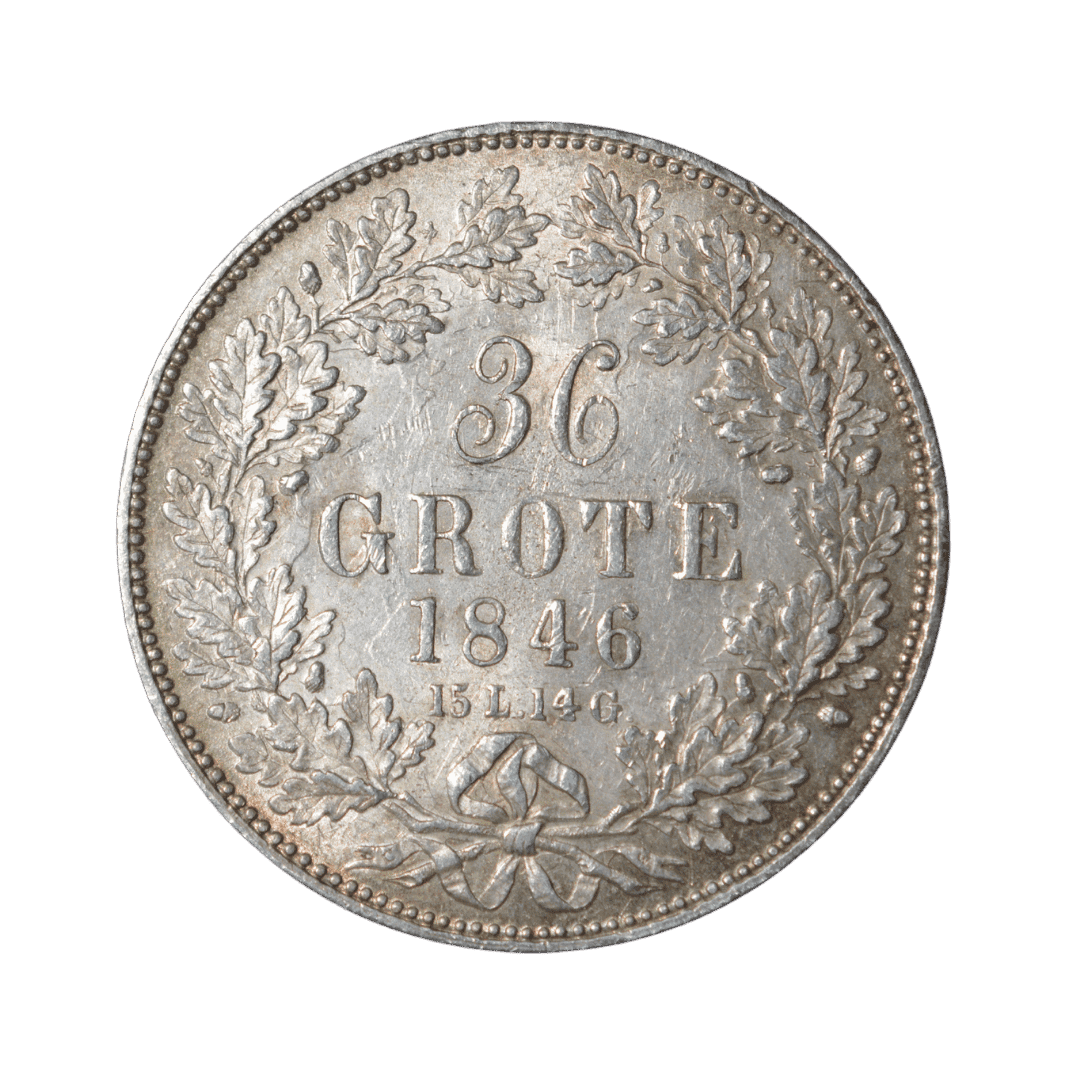 36 Grote ½ Thaler Бремен 1846
