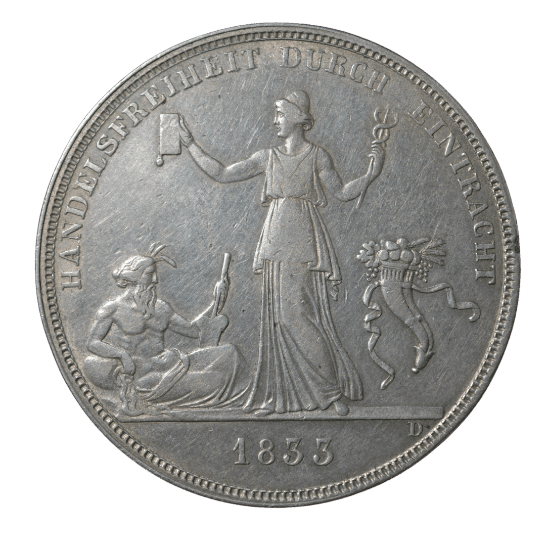 1 талер Вюртемберг 1833 Німеччина — фото 2