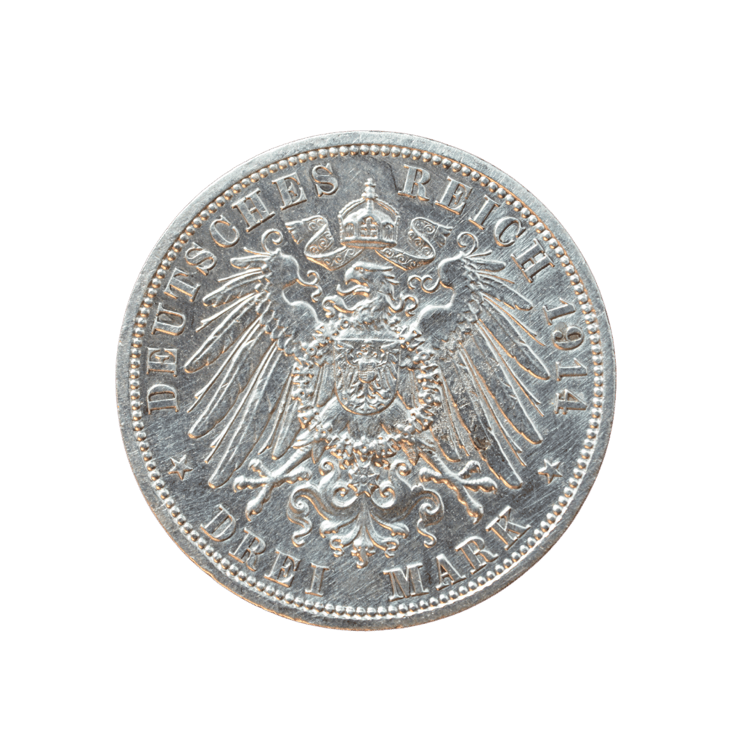 3 марки Германська імперія 1914 Ангальт-Дессау — фото 2