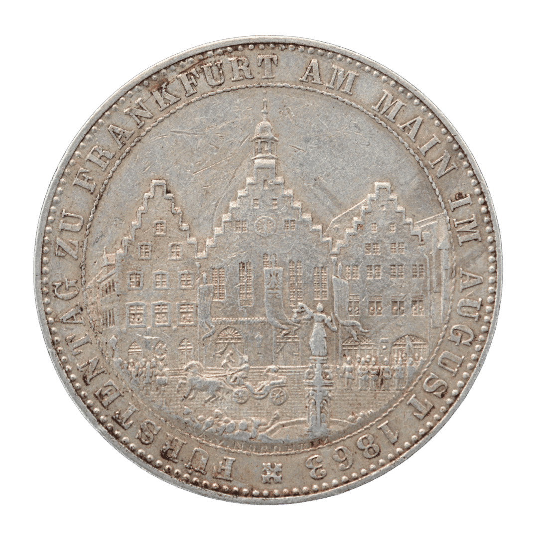 1 Gedenkthaler Fürstentag 1863 Франкфурт