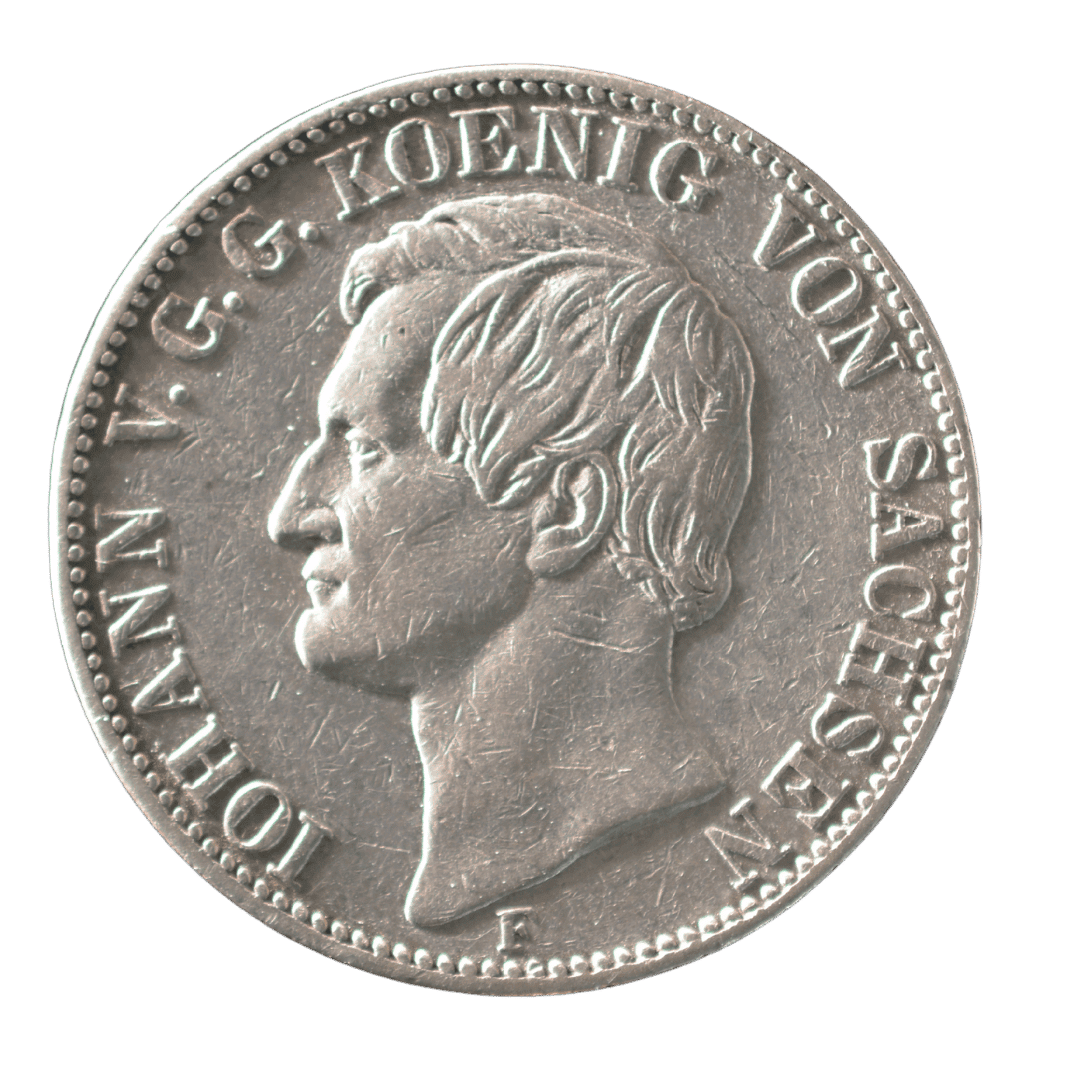 1 талер Королівство Саксонія Йоганн 1857 рік