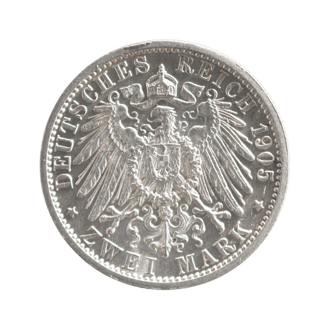 2 марки Німецька імперія Шварцбург-Зондерсгаузен 1905 — фото 2