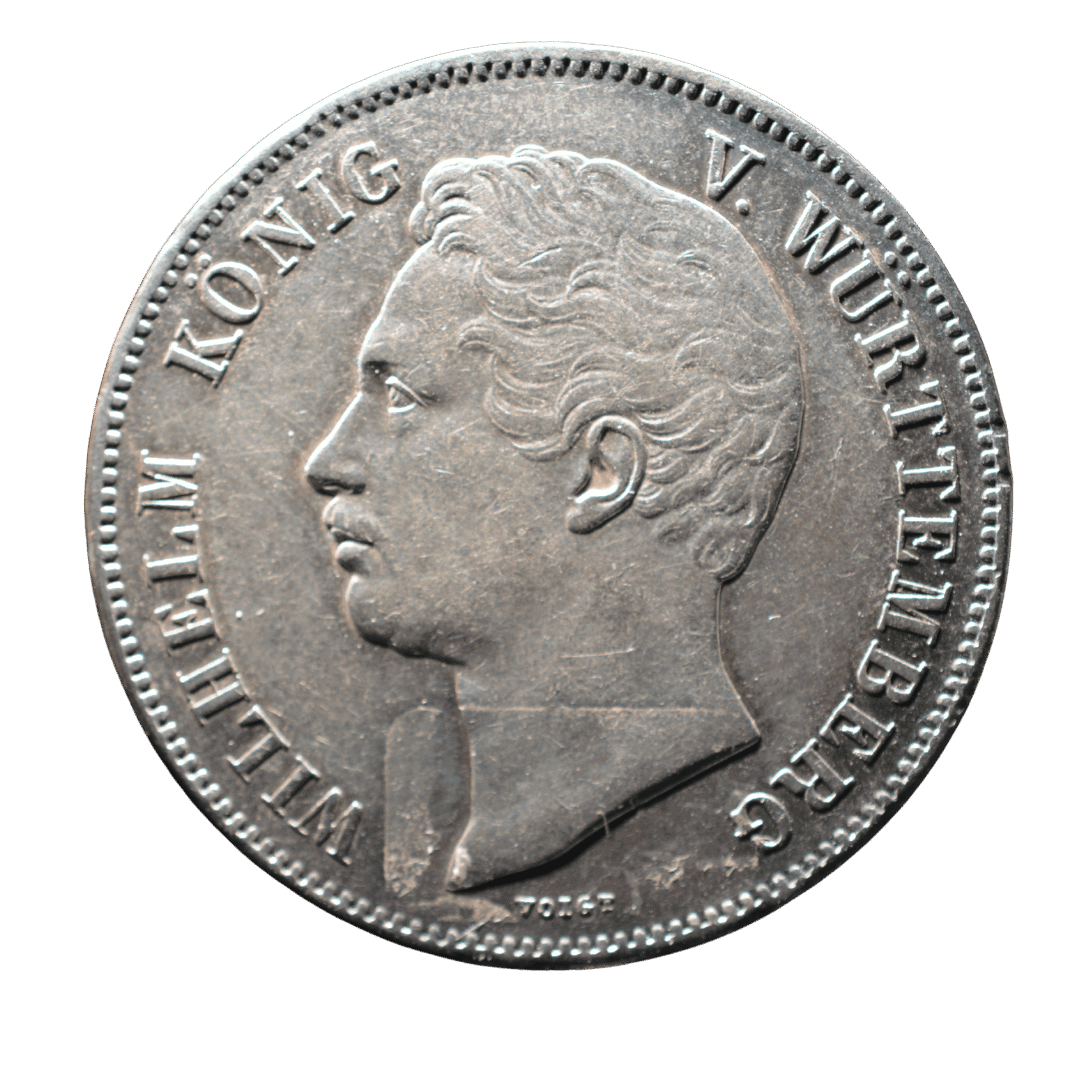 2 талери 3½ гульдена 1855 Вюртемберг