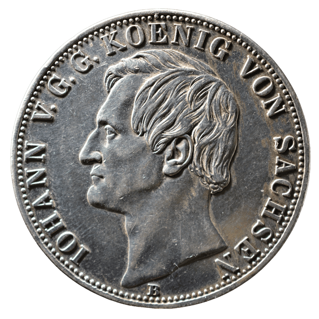2 талери пам’ятна монета 1861 Саксонія