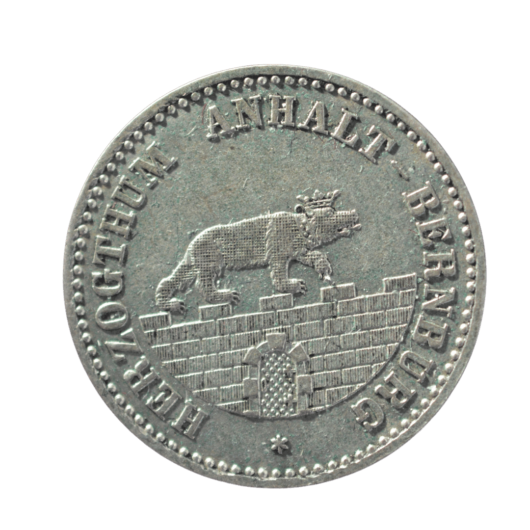1/6 талера Ангальт-Бернбург 1856 Німеччина