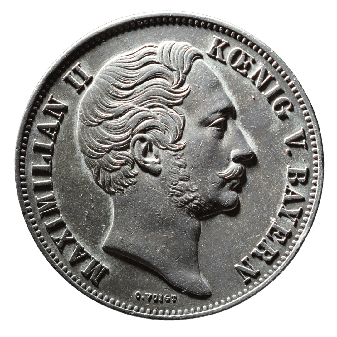 2 талери Подвійний союзний талер 1855 Баварія — фото 2
