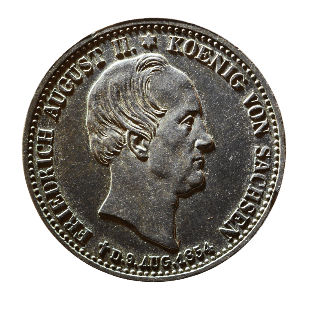 1/3 талера На смерть Фрідріха Августа II 1854 Саксонія