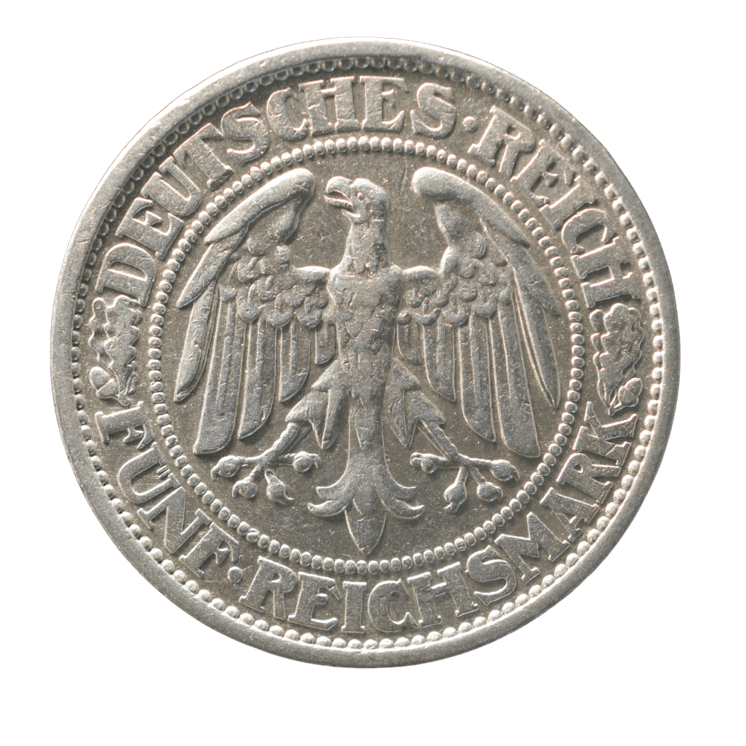 5 рейхсмарок Дуб 1927 Німеччина