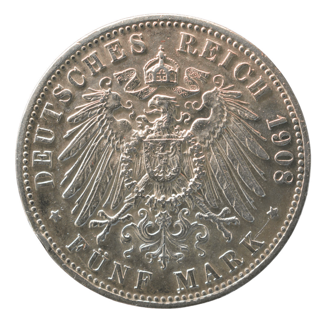 5 марок Георг II 1908 Германська імперія — фото 2