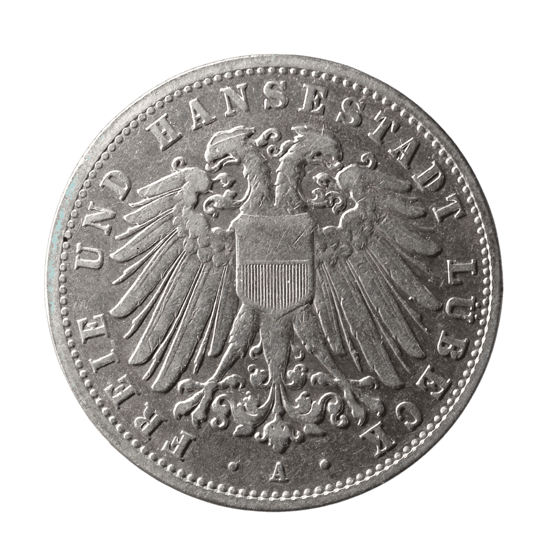 2 марки Любек 1904 Німецька імперія