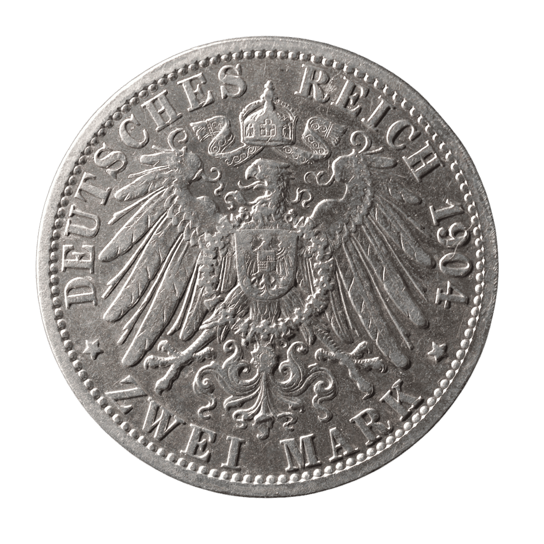 2 марки Любек 1904 Німецька імперія — фото 2