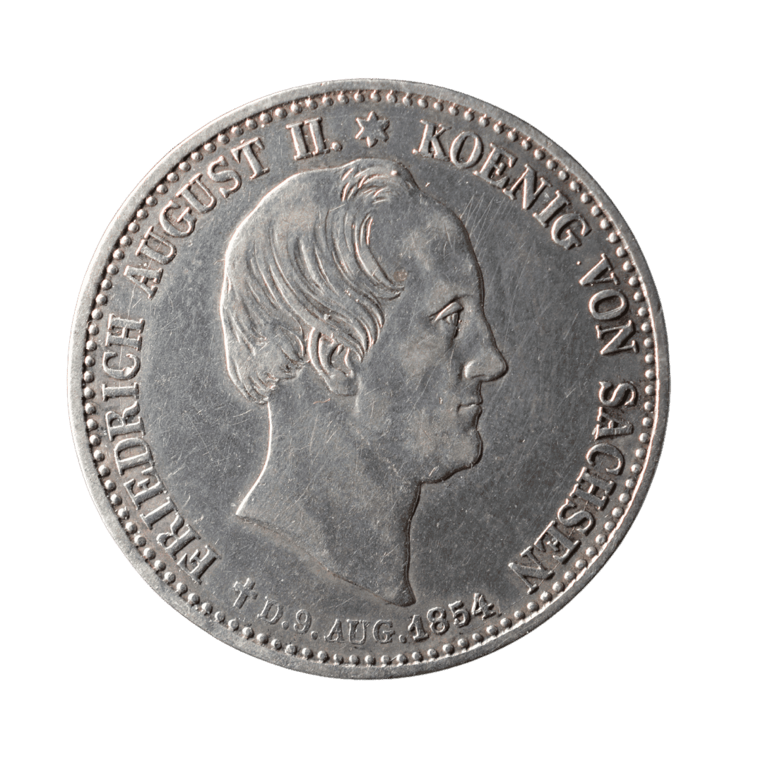 1/3 талера На смерть короля Фрідріха Августа II 1854 Саксонія