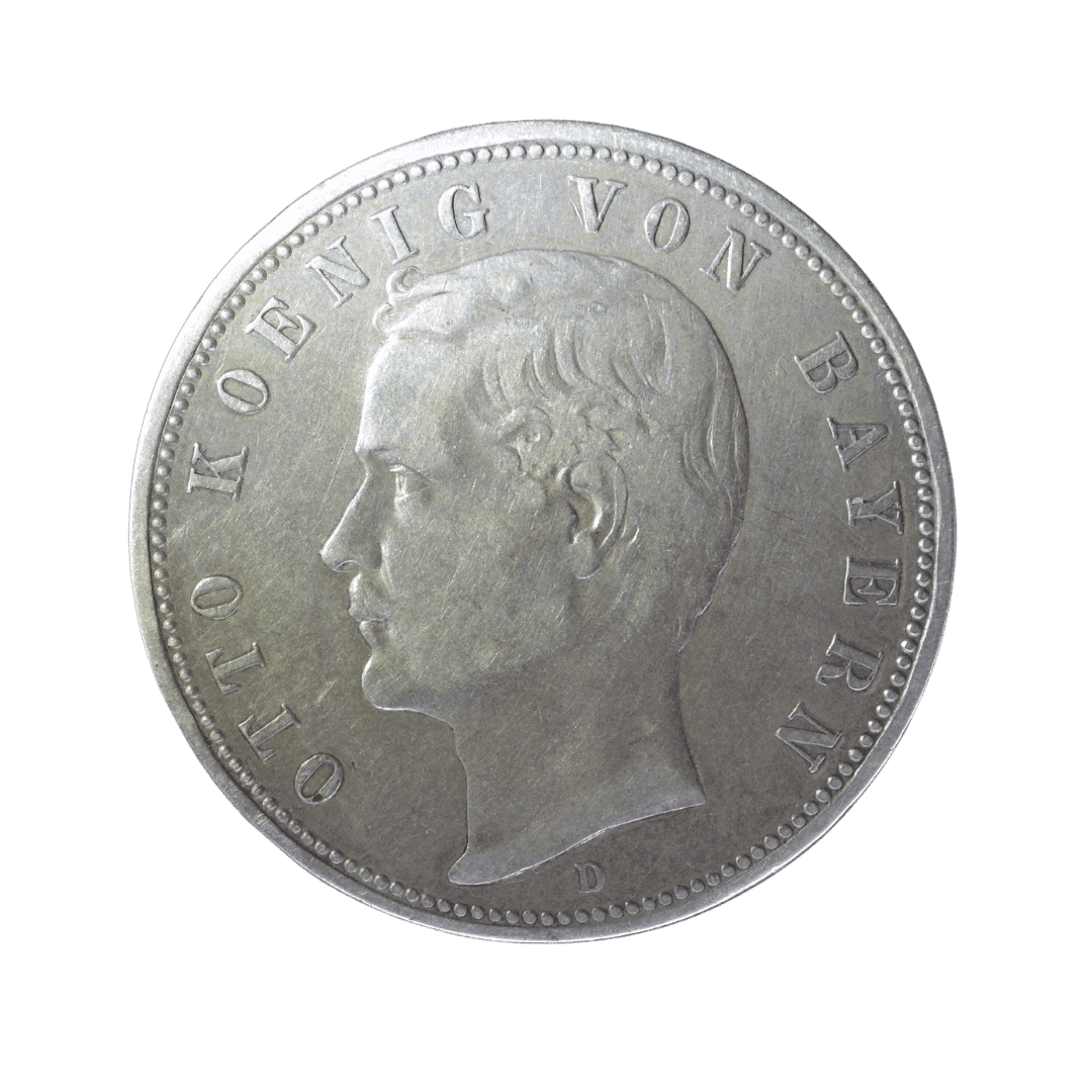 5 марок Баварія 1888 Німецька імперія