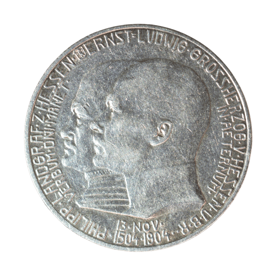 2 марки Гессен 1904 Німецька імперія