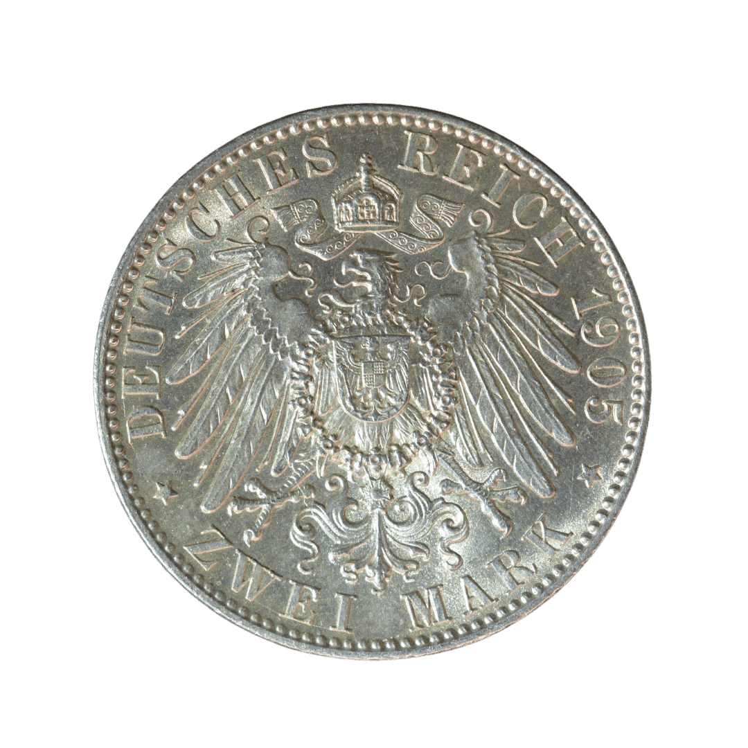 2 марки Саксонія 1905 Німецька імперія — фото 2