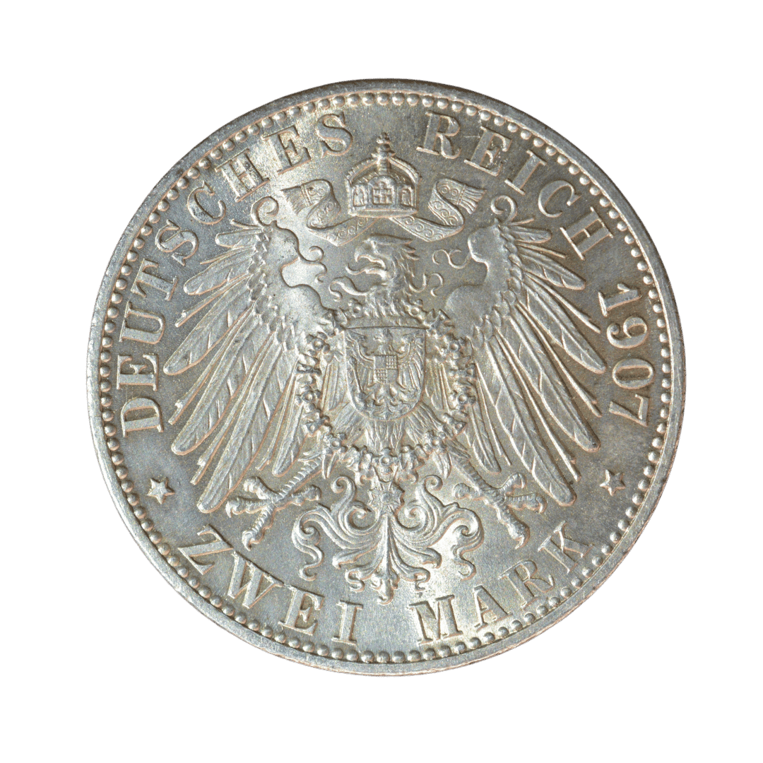 2 марки Баден Фрідріх I 1907 Німеччина — фото 2